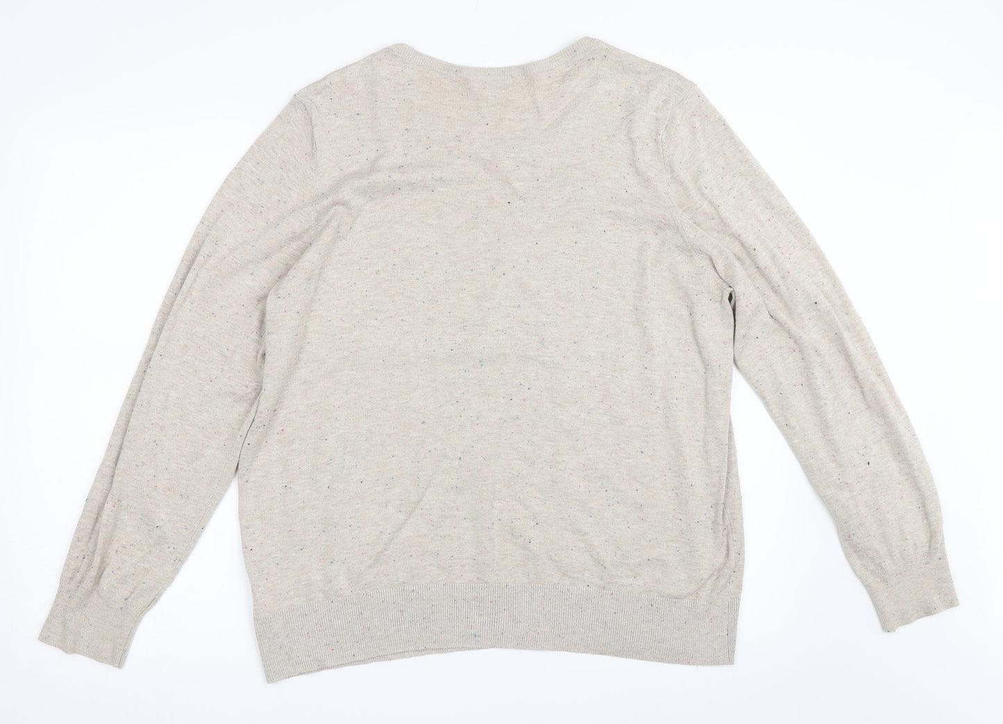 H&M Womens Beige   Pullover Jumper Size XL