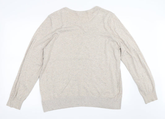 H&M Womens Beige   Pullover Jumper Size XL