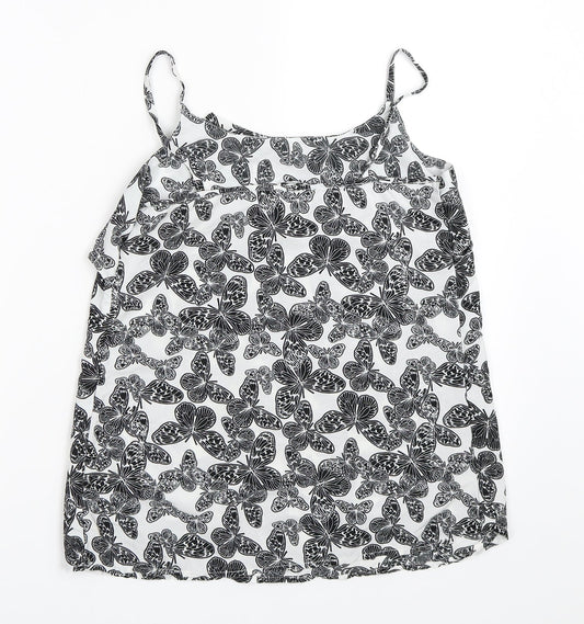 Pep&Co Womens White   Camisole Blouse Size 8