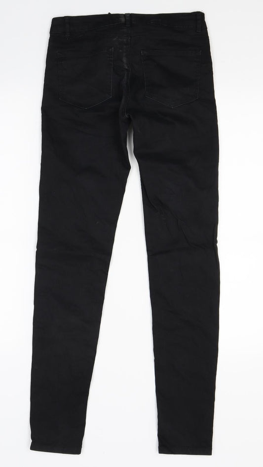 H&M Womens Black  Denim Skinny Jeans Size 6 L28 in