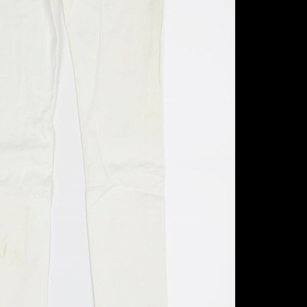 NEXT Womens White  Denim Skinny Jeans Size 6 L29 in