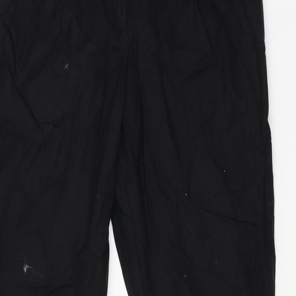 Preworn Womens Black   Trousers  Size 28 in L25 in