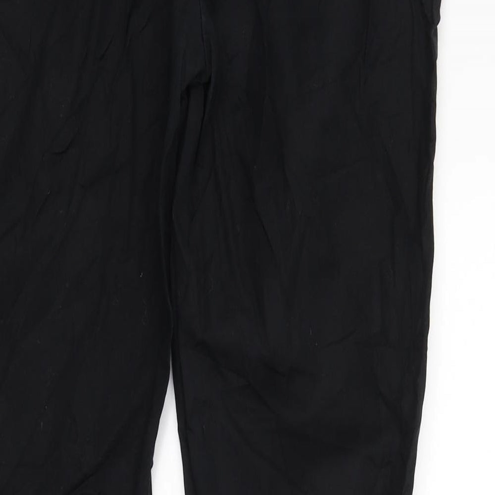 Preworn Womens Black   Trousers  Size 28 in L25 in