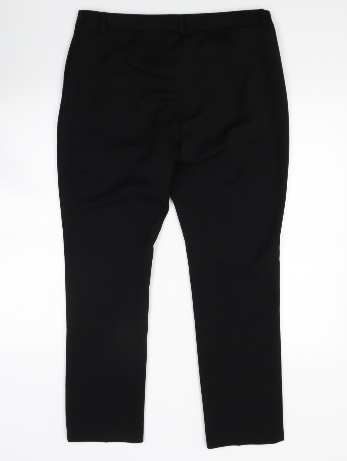 Marks and Spencer Womens Black   Trousers  Size 14 L26 in