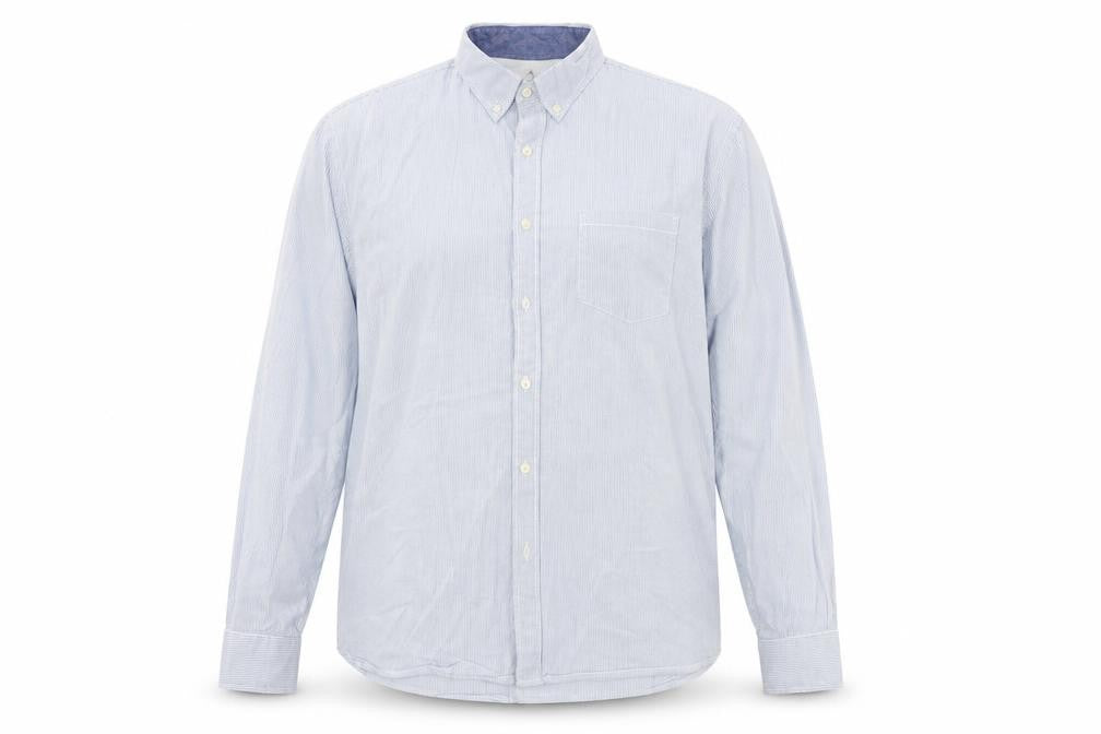 Easy  Womens Blue   Basic Button-Up Size XL