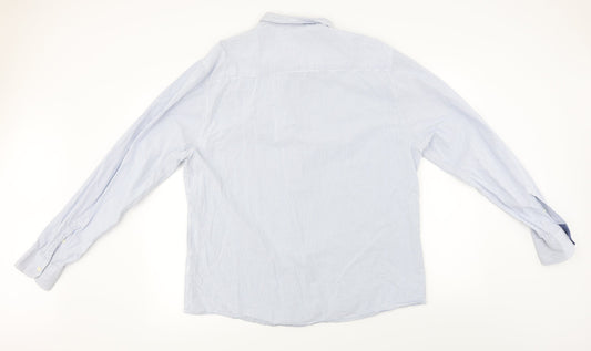 Easy  Womens Blue   Basic Button-Up Size XL