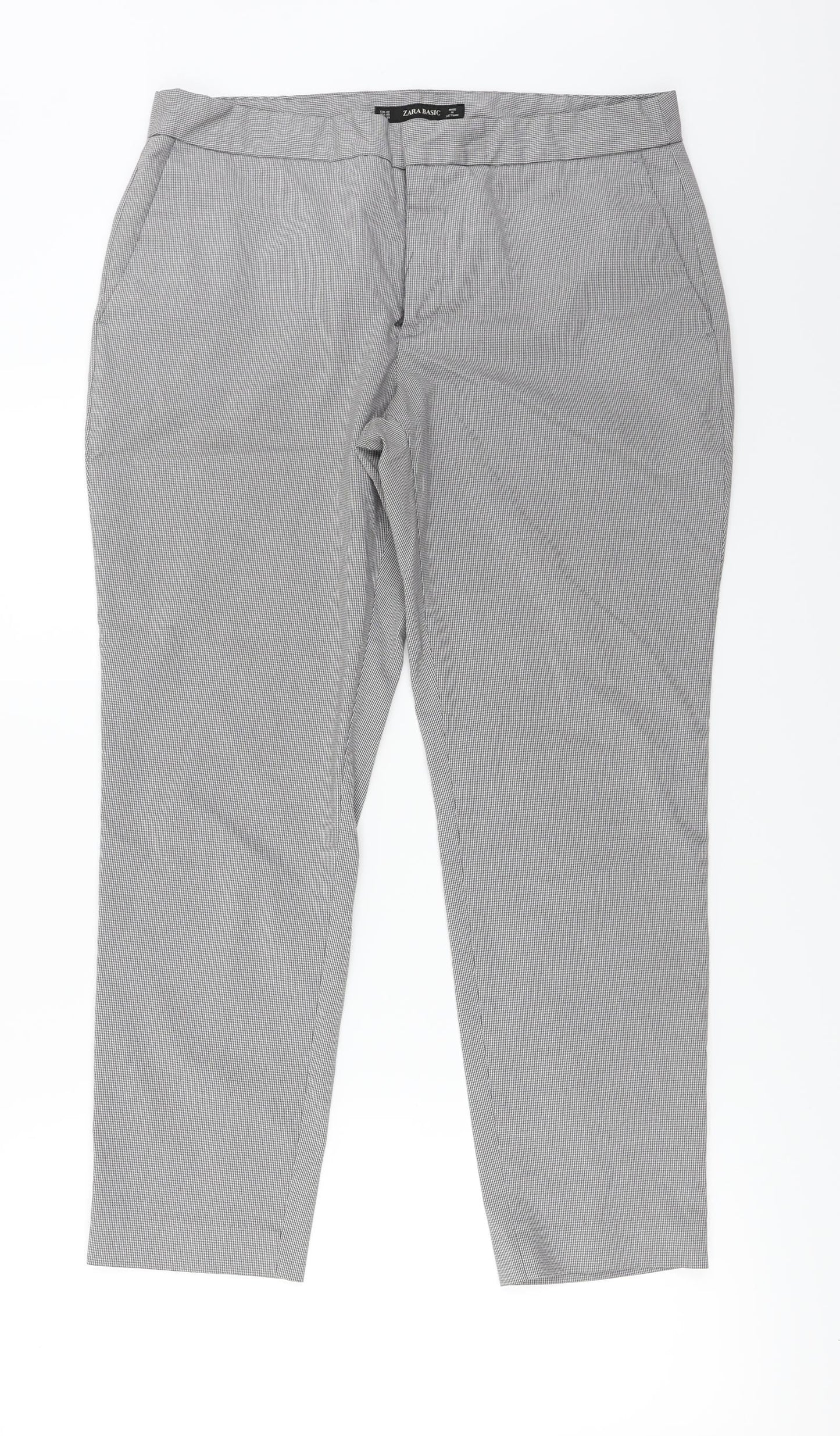 Zara  Womens Grey   Trousers  Size 32 in L24 in