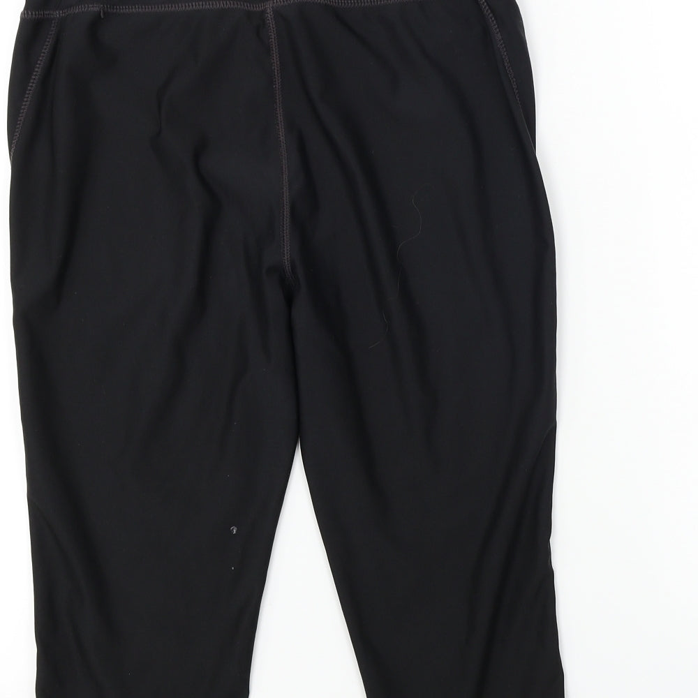 authentic works  Womens Black   Cropped Leggings Size S