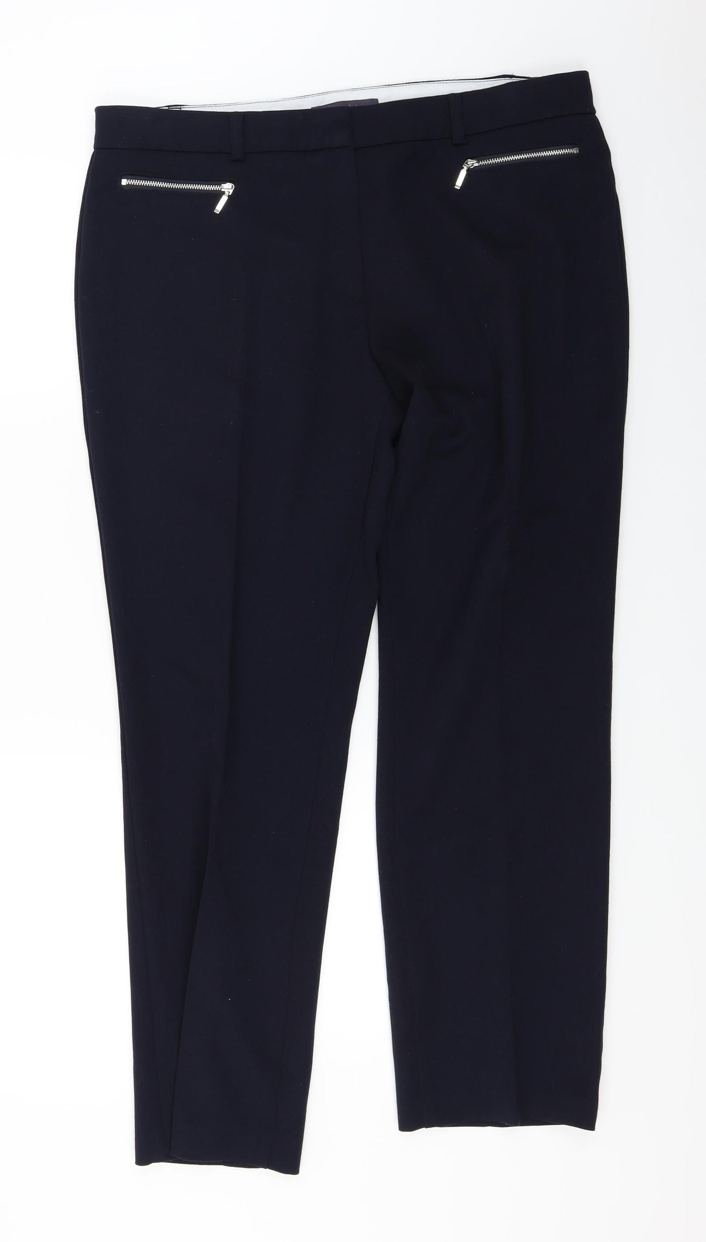 Marks and Spencer  Womens Blue   Trousers  Size 16 L26 in