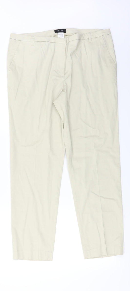 R Edition  Womens Beige   Trousers  Size 16 L25 in
