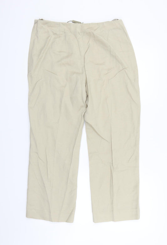PLANET Womens Beige   Trousers  Size 10 L23 in