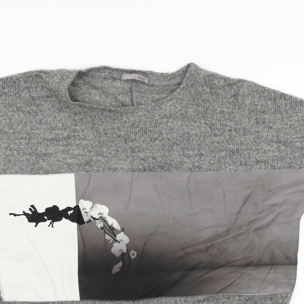 Zara Womens Grey   Pullover Jumper Size S