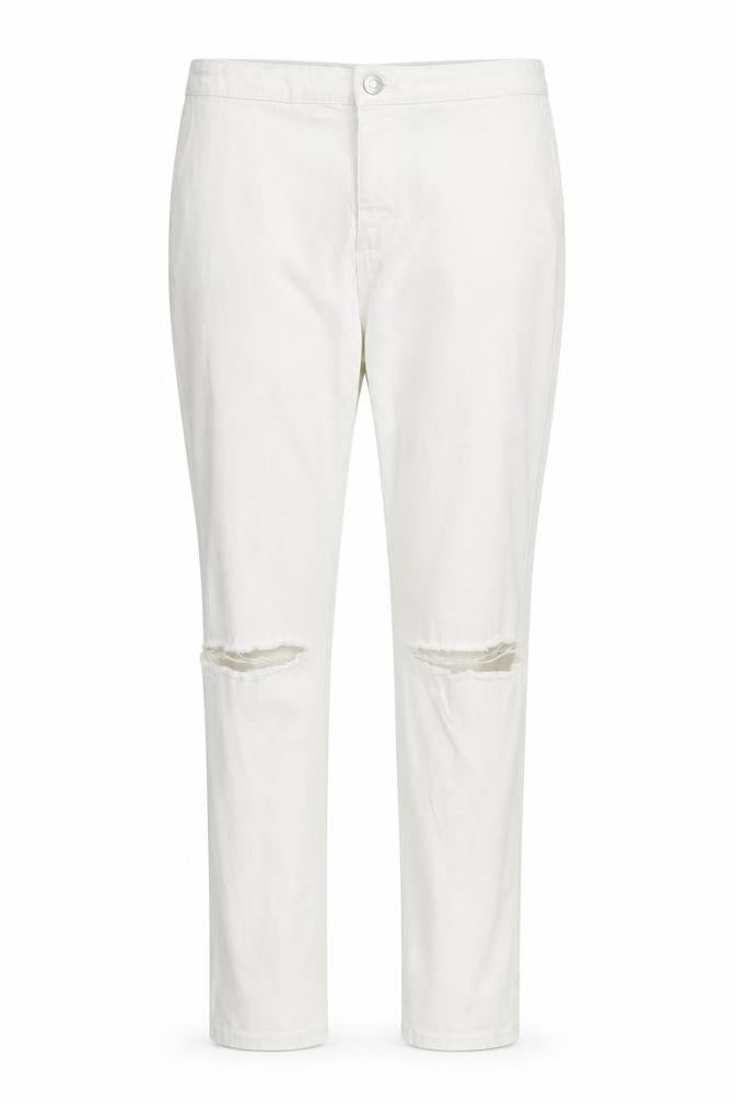Denim & Co. Womens White   Trousers  Size 10 L27 in