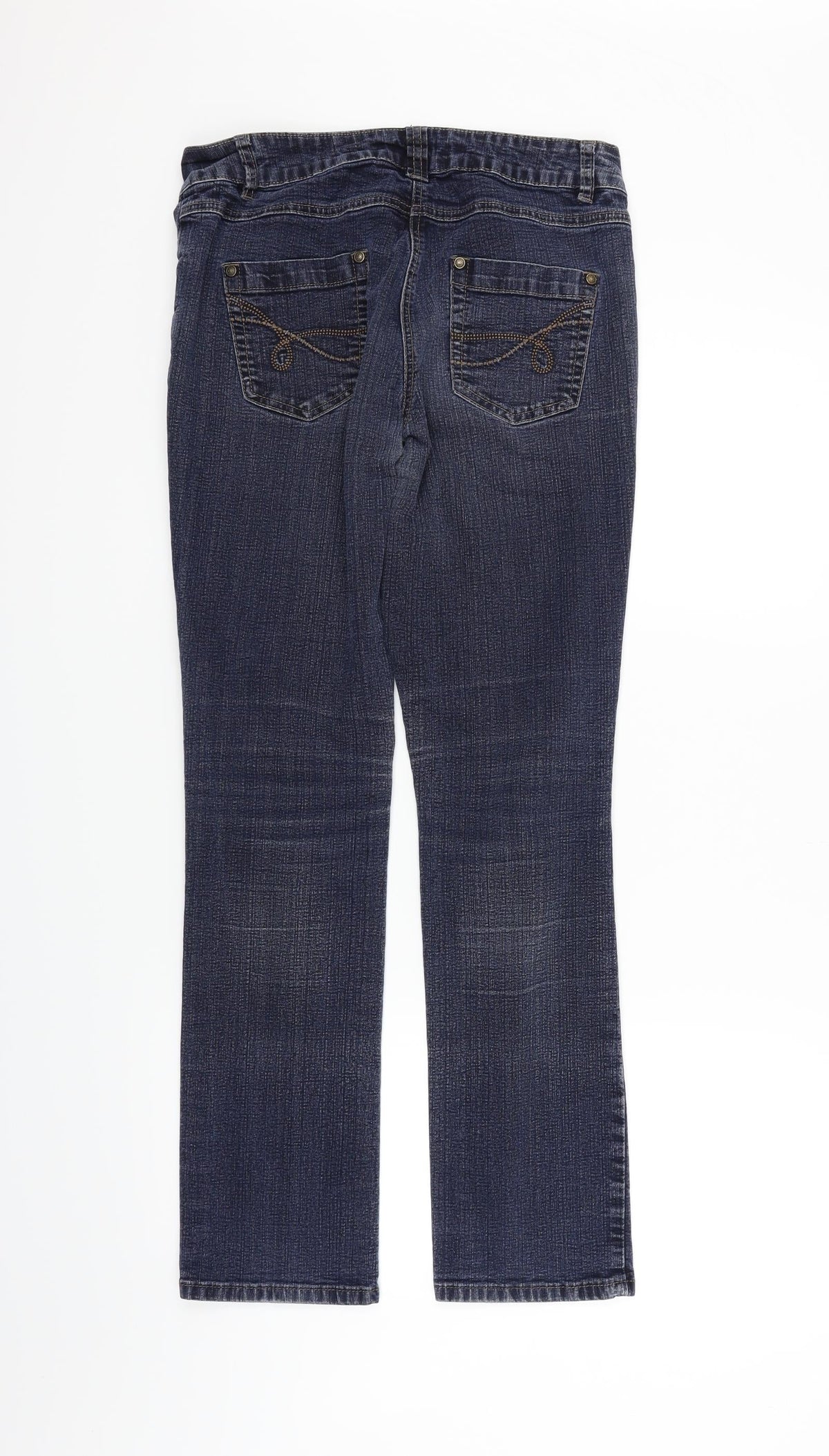 Debenhams Womens Blue   Trousers  Size 12 L28 in