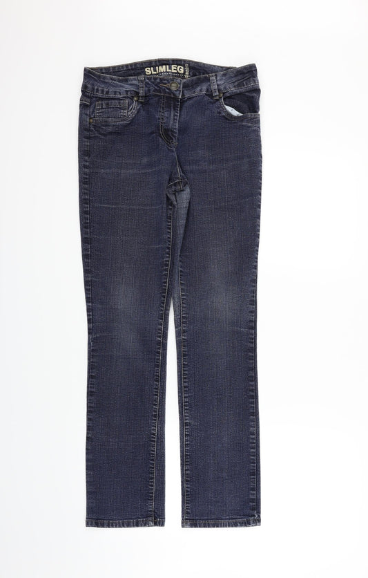 Debehams Womens Blue   Trousers  Size 12 L28 in