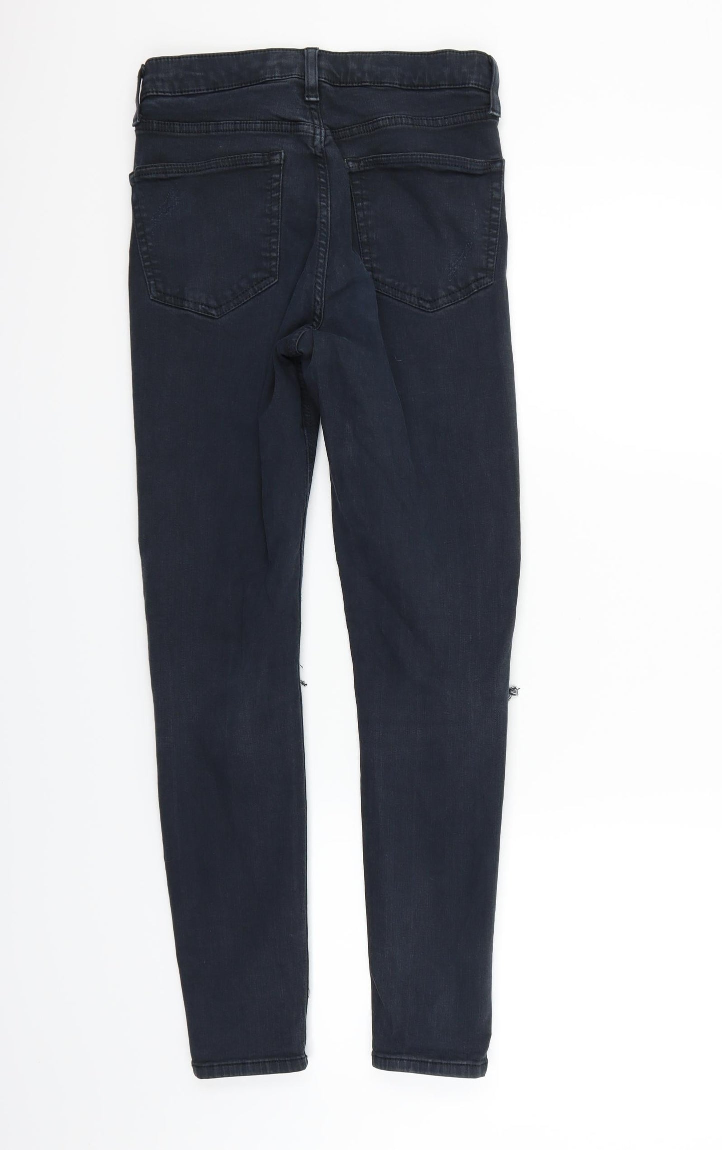 Topshop Womens Black   Trousers  Size S L26 in