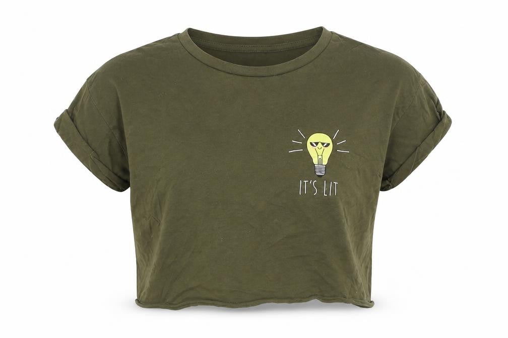 Topshop Girls Green   Basic T-Shirt Size 9 Years