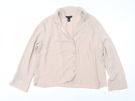 New Look Womens Beige   Basic Blouse Size 14