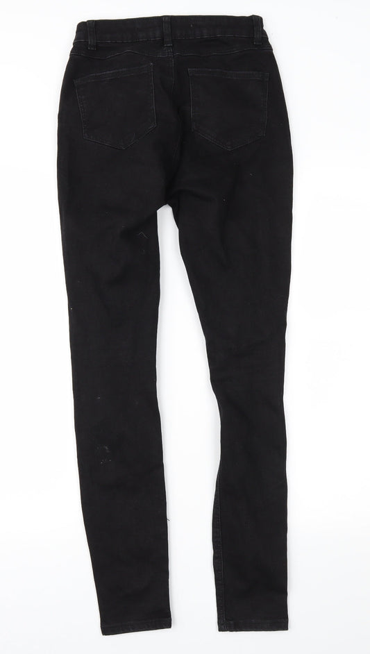Denim & Co. Womens Black  Denim Skinny Jeans Size 6 L29 in
