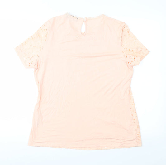 Dorothy Perkins Womens Pink   Basic T-Shirt Size 16
