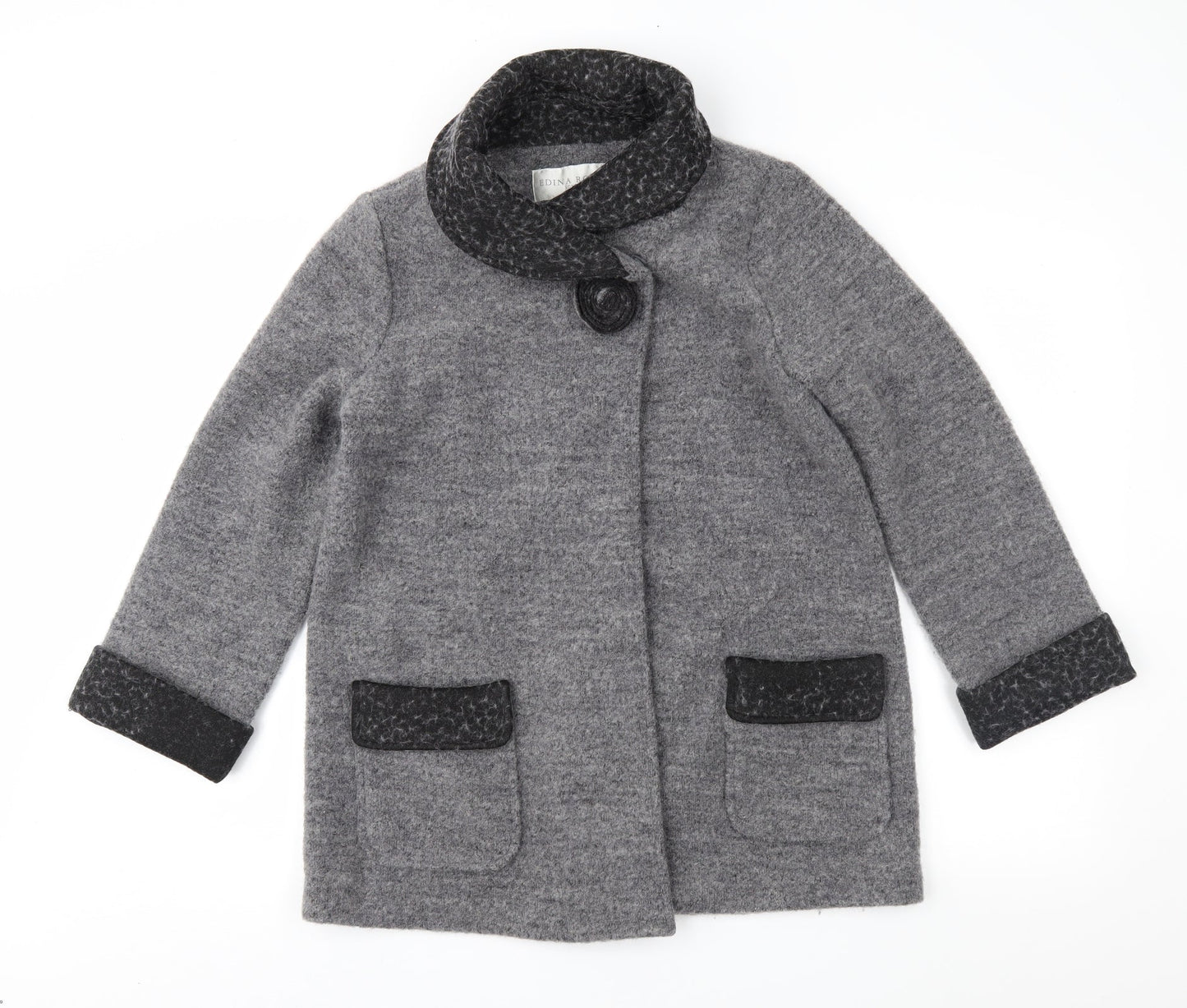 Edina Ronay Womens Grey   Jacket Coat Size 12