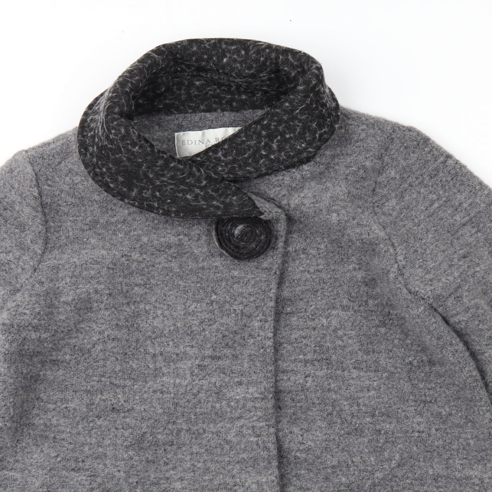 Edina Ronay Womens Grey   Jacket Coat Size 12