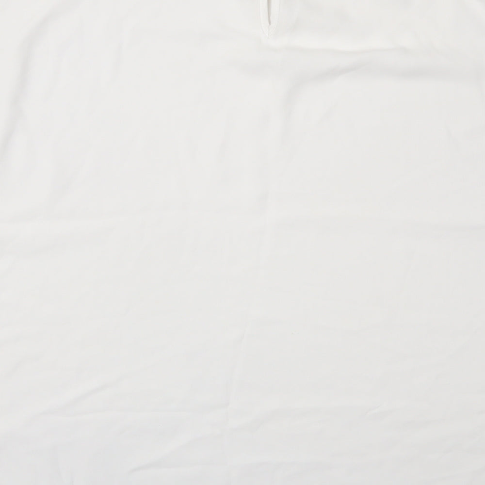 Blue Chameleon Womens White   Basic Blouse Size 16