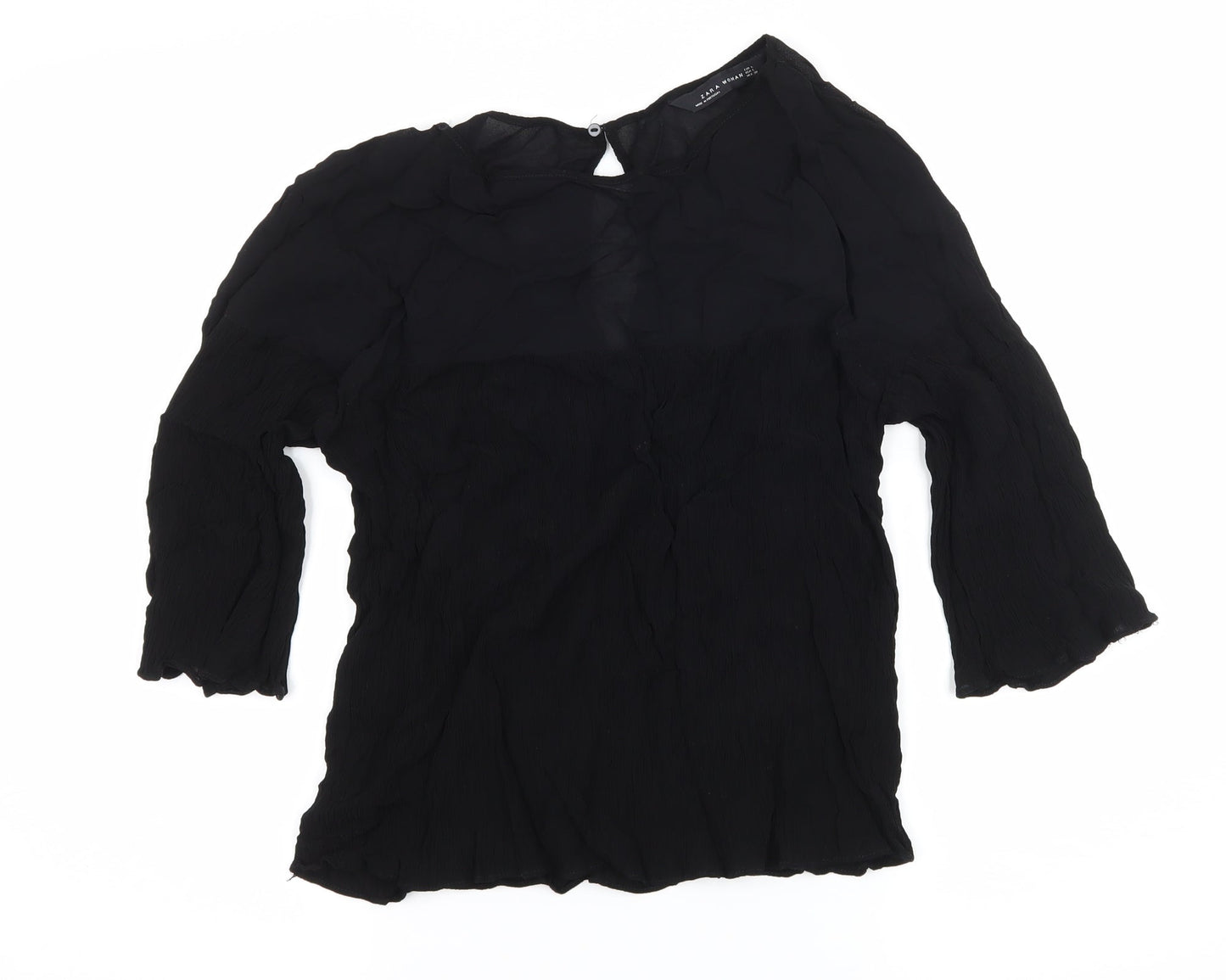 Zara Womens Black   Basic Blouse Size L