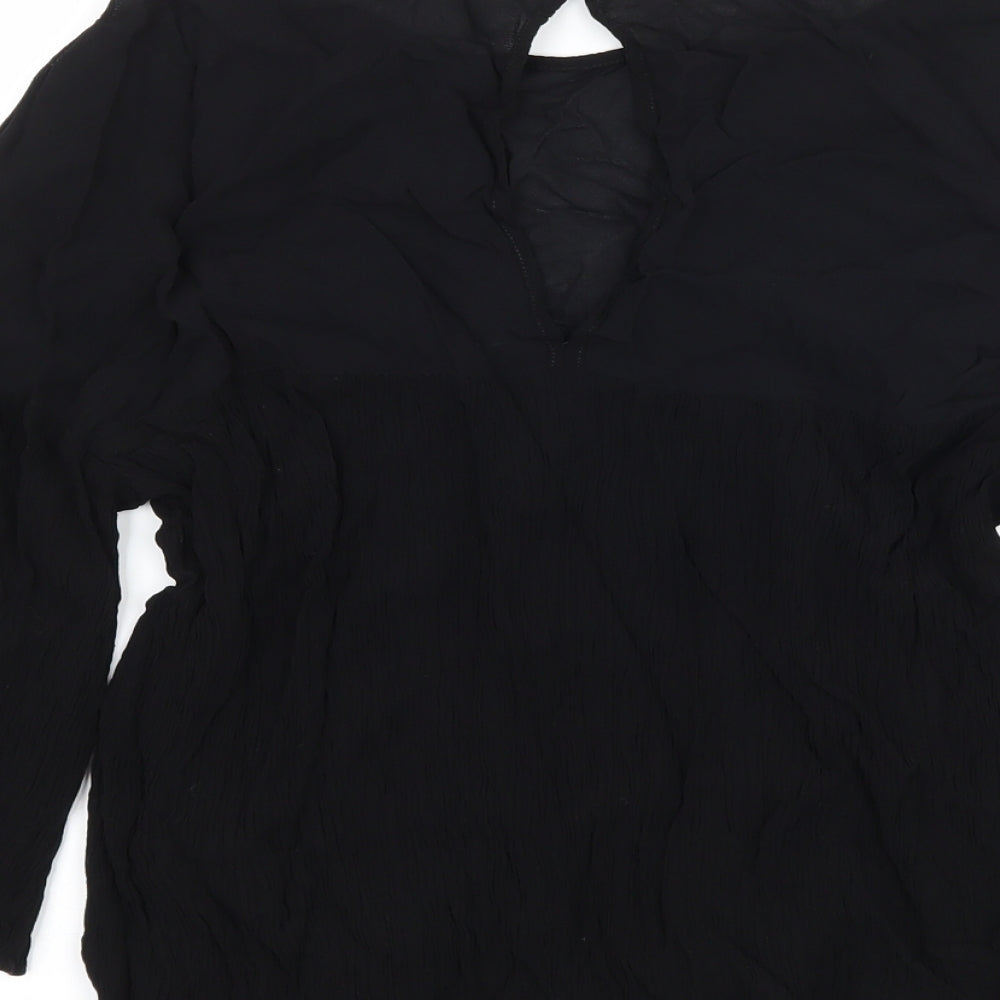 Zara Womens Black   Basic Blouse Size L