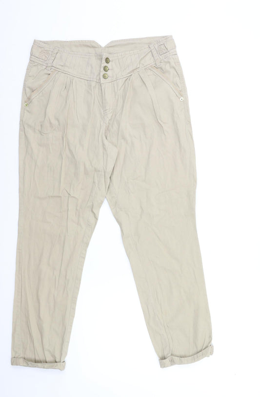 Preworn Womens Beige   Trousers  Size 30 in L25 in