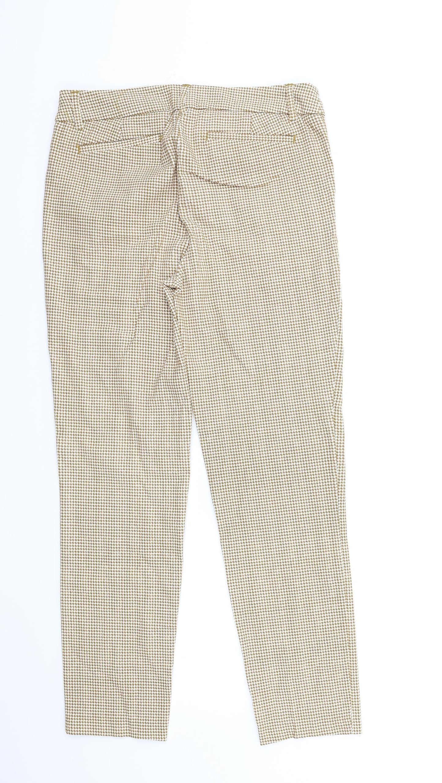 Preworn Womens Brown Houndstooth  Trousers  Size 30 in L28 in