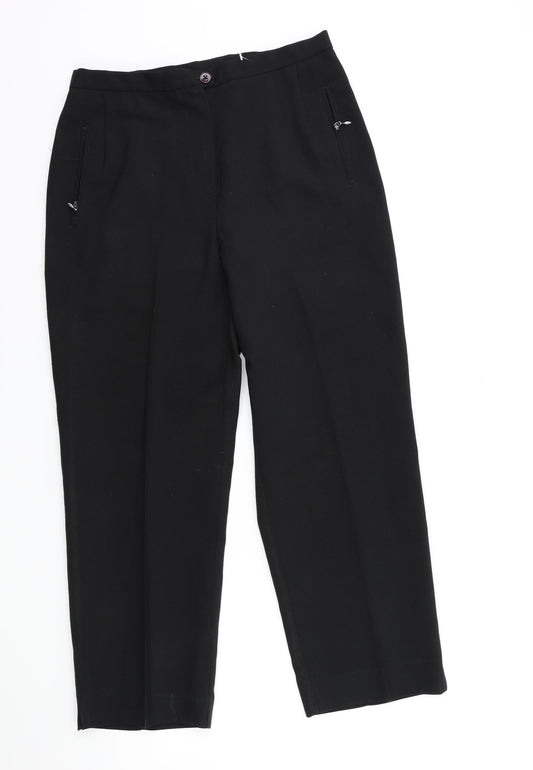 Sarah Hamilton Womens Black   Trousers  Size 12 L26 in