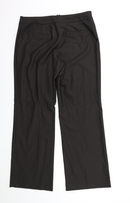 NEXT Womens Brown Striped  Trousers  Size 34 in L30 in