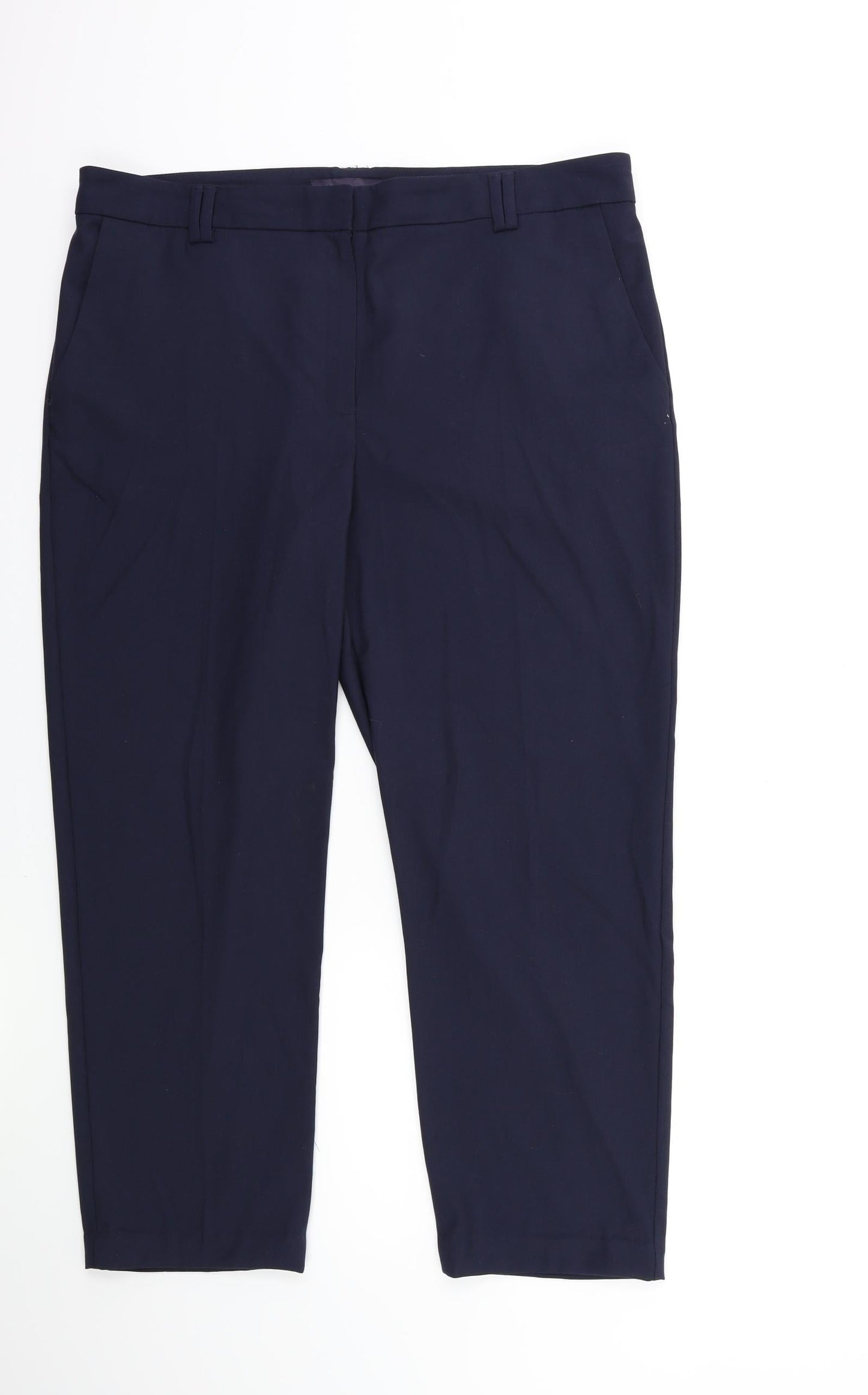 Marks and Spencer Womens Blue   Trousers  Size 14 L25 in