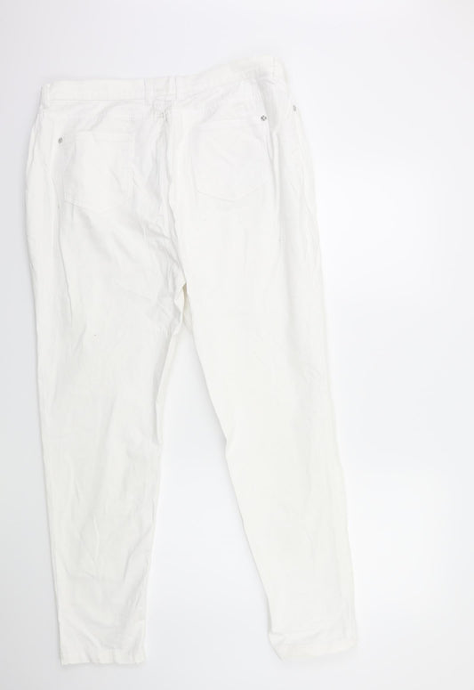 Country Casuals Womens White   Trousers  Size 18 L28 in