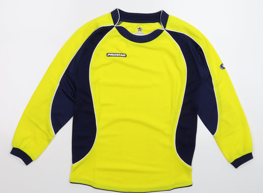 Prostar Boys Yellow   Jersey T-Shirt Size 10 Years
