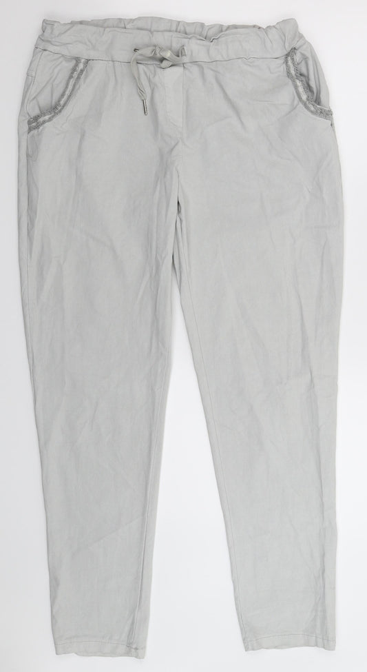 Preworn Womens Grey   Trousers  Size 36 in L30 in