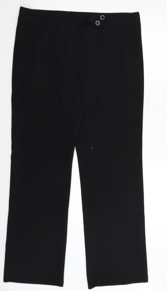 Preworn Womens Black   Trousers  Size 36 in L33 in