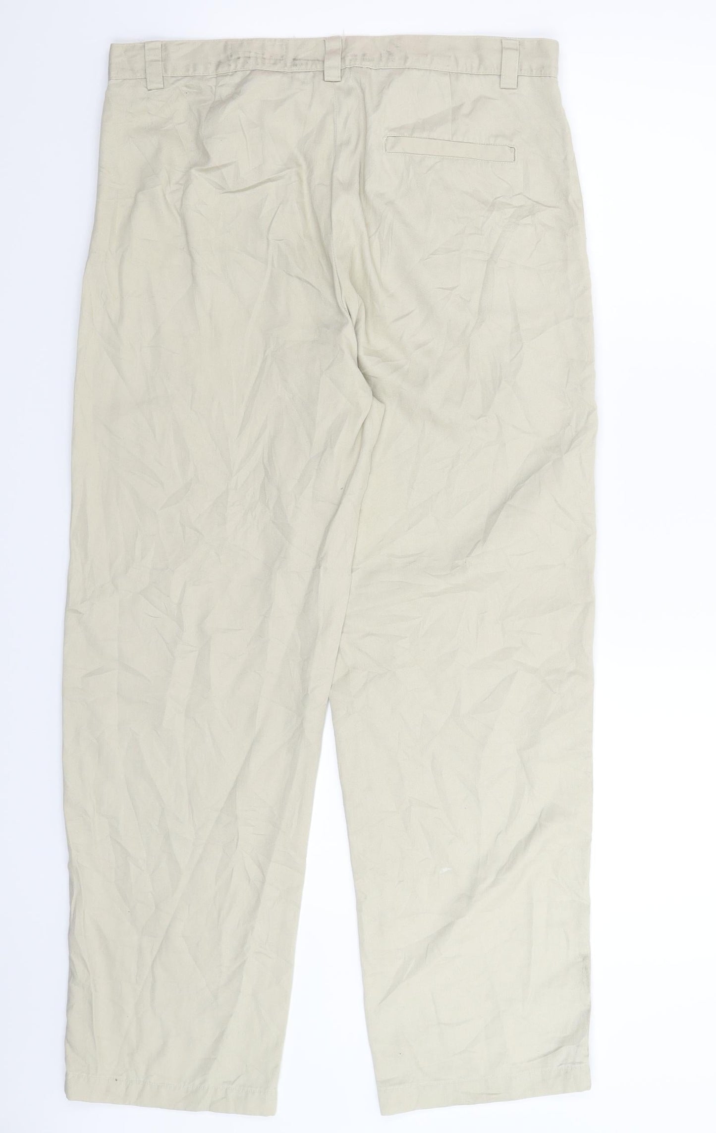 Preworn Womens Beige   Trousers  Size 32 in L29 in