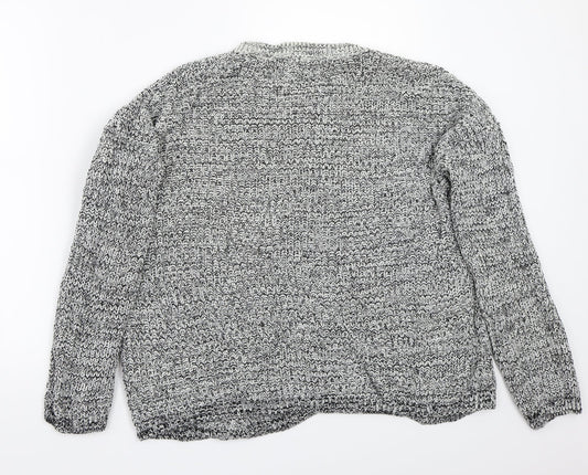 Peacocks Womens Grey   Pullover Jumper Size M