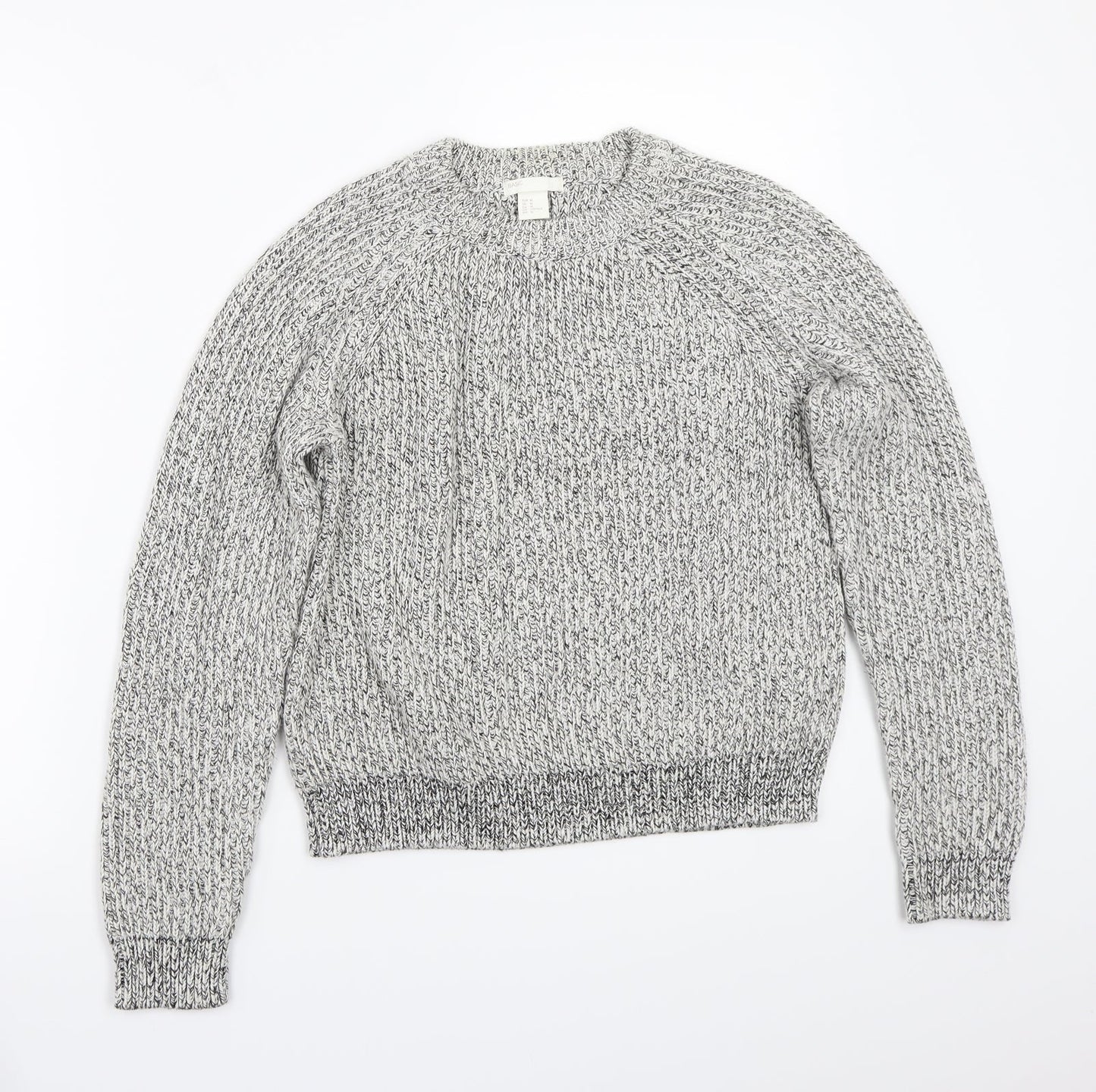 H&M Womens Grey   Pullover Jumper Size M