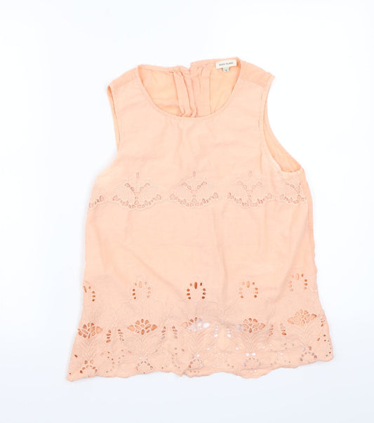River Island Womens Orange   Basic T-Shirt Size 6