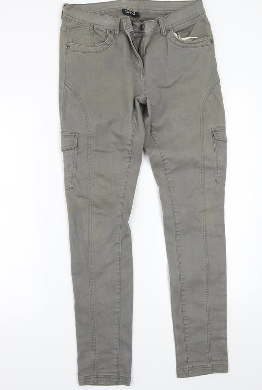 Gina Womens Grey   Straight Jeans Size 42 L30 in