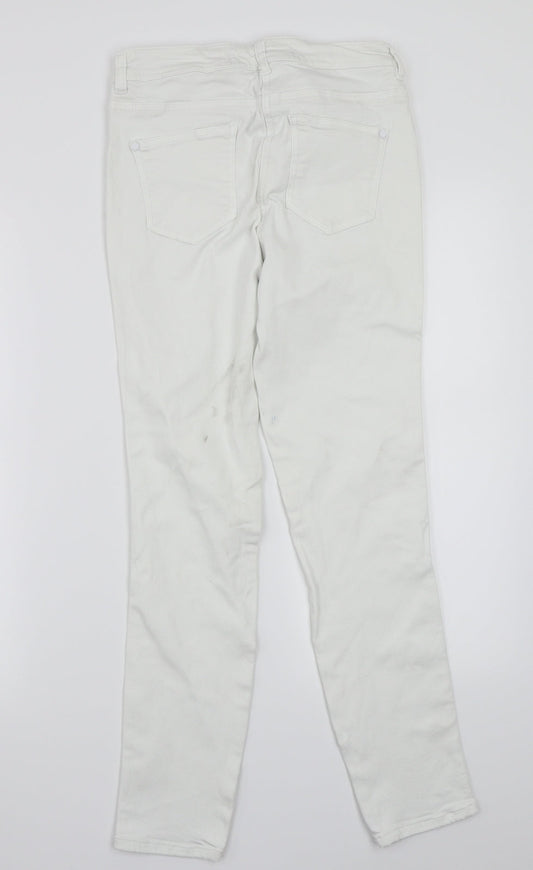 NEXT Womens White   Straight Jeans Size 10 L27 in