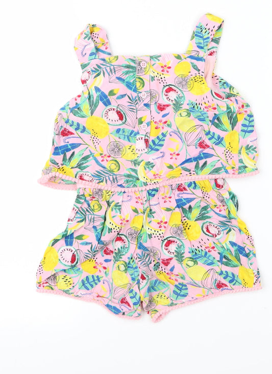 Tu kids Girls Pink   Cami One Piece Size 3 Years  - fruit