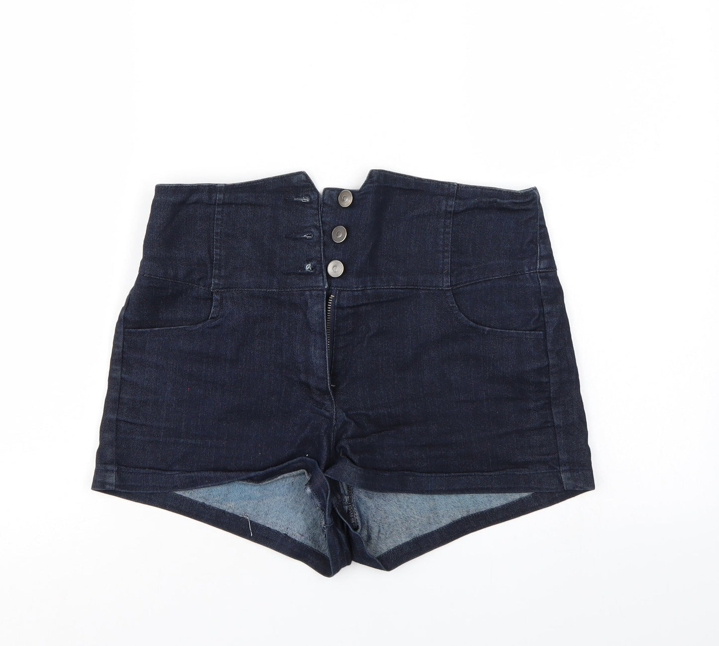 FOREVER 21 Womens Blue   Mom Shorts Size 28 in