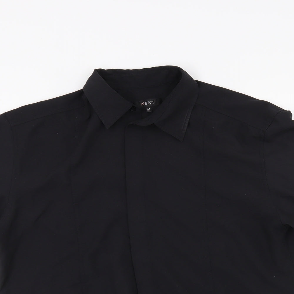 NEXT Mens Black    Button-Up Size M