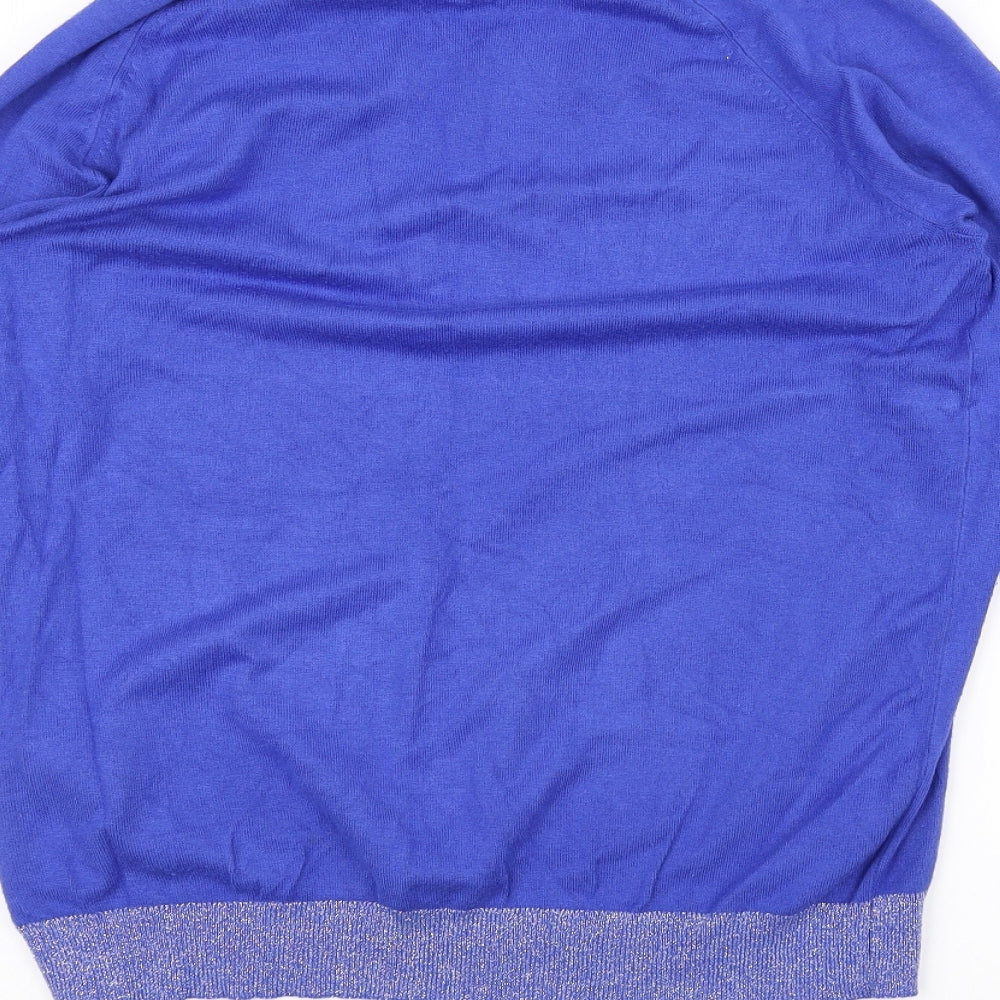 Yessica Womens Blue   Basic T-Shirt Size S