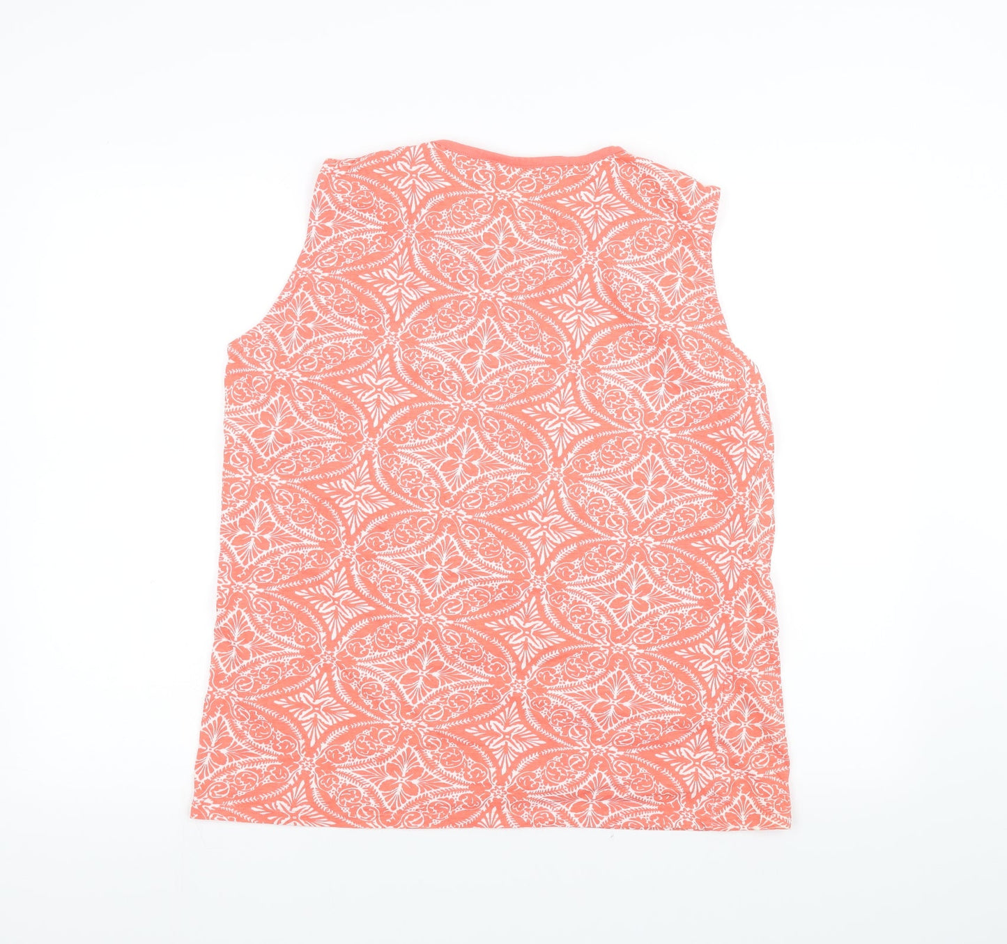 ISLE Womens Orange   Basic T-Shirt Size L