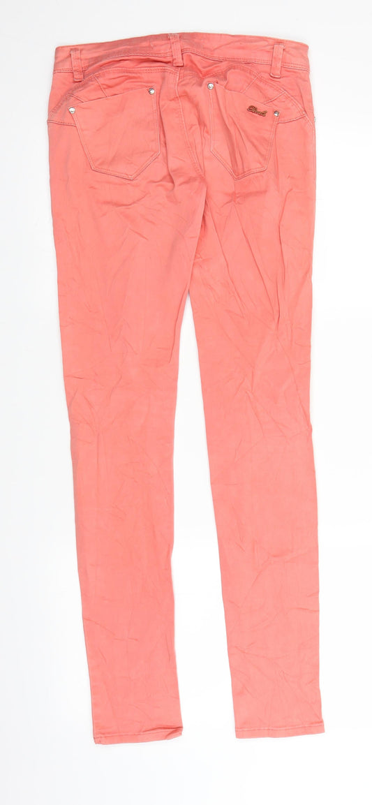 Reals Jeans Womens Pink  Denim Straight Jeans Size 29 in L30 in